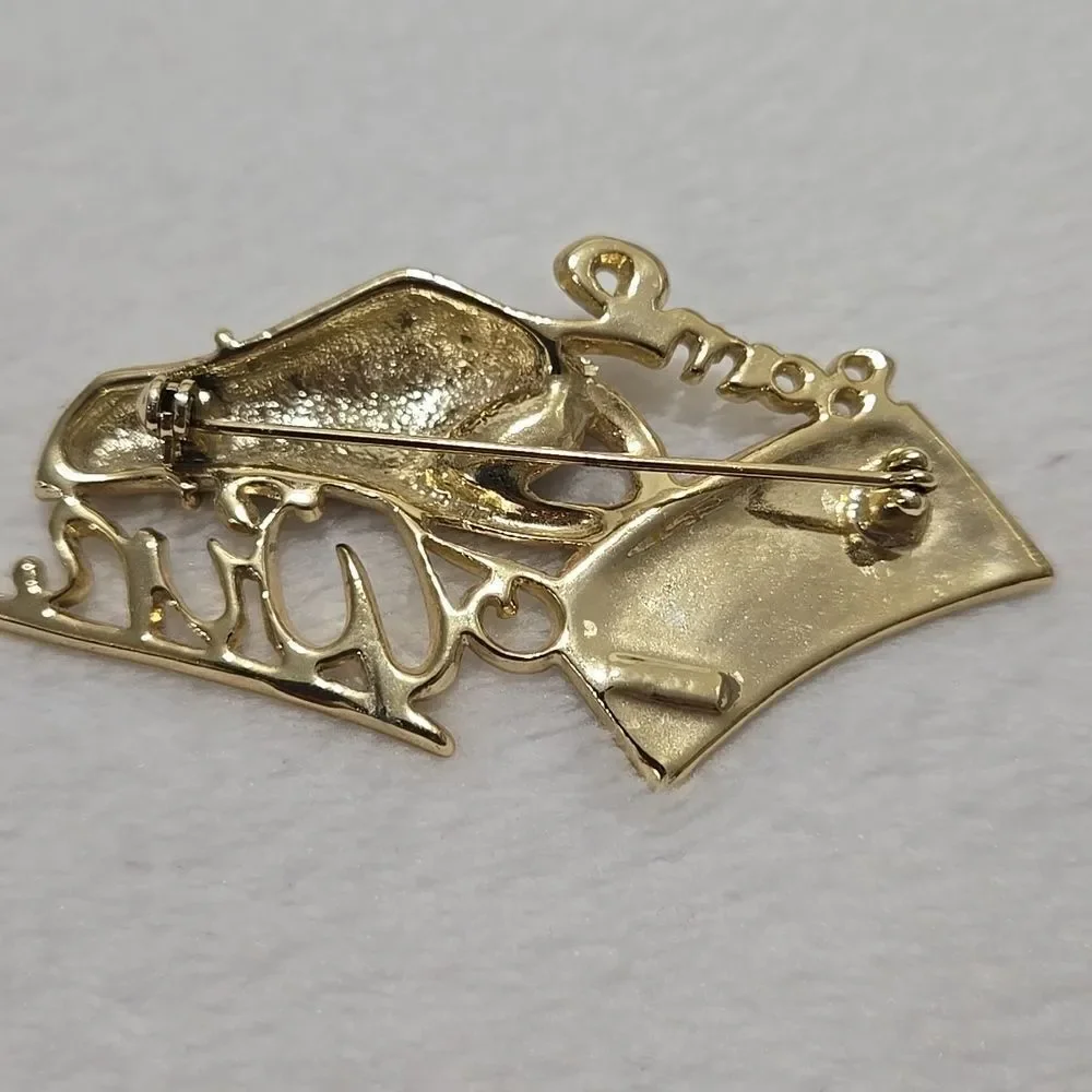 Born To Win Brooch